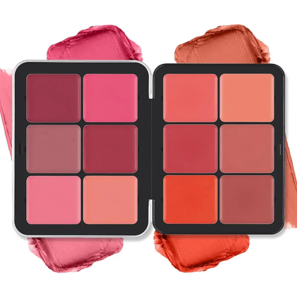 12-color blush palette Matte blush palette creamy
