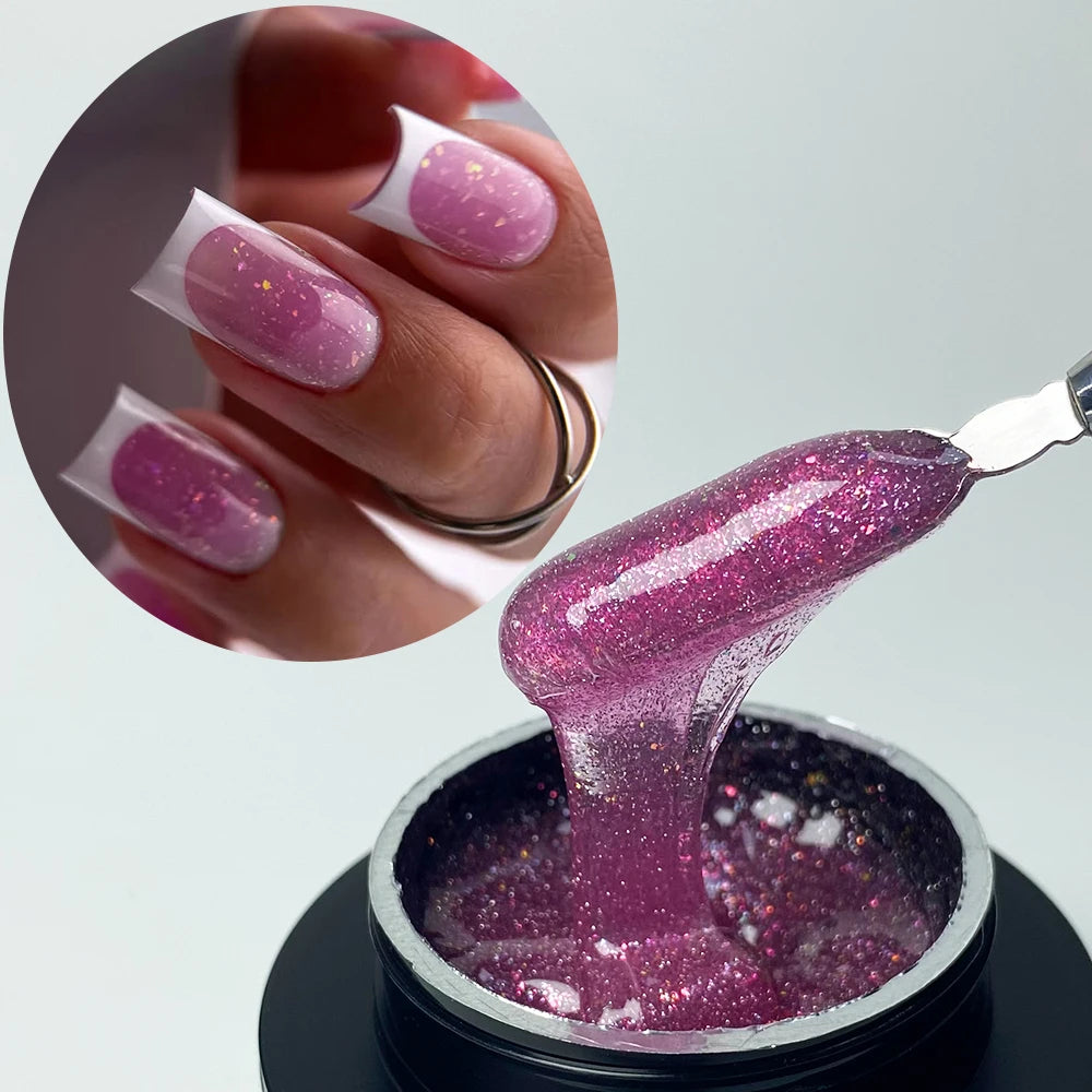 Jillnails 50ml Self Leveling Builder Nail Gel Medium Gel for Nails Extension Building