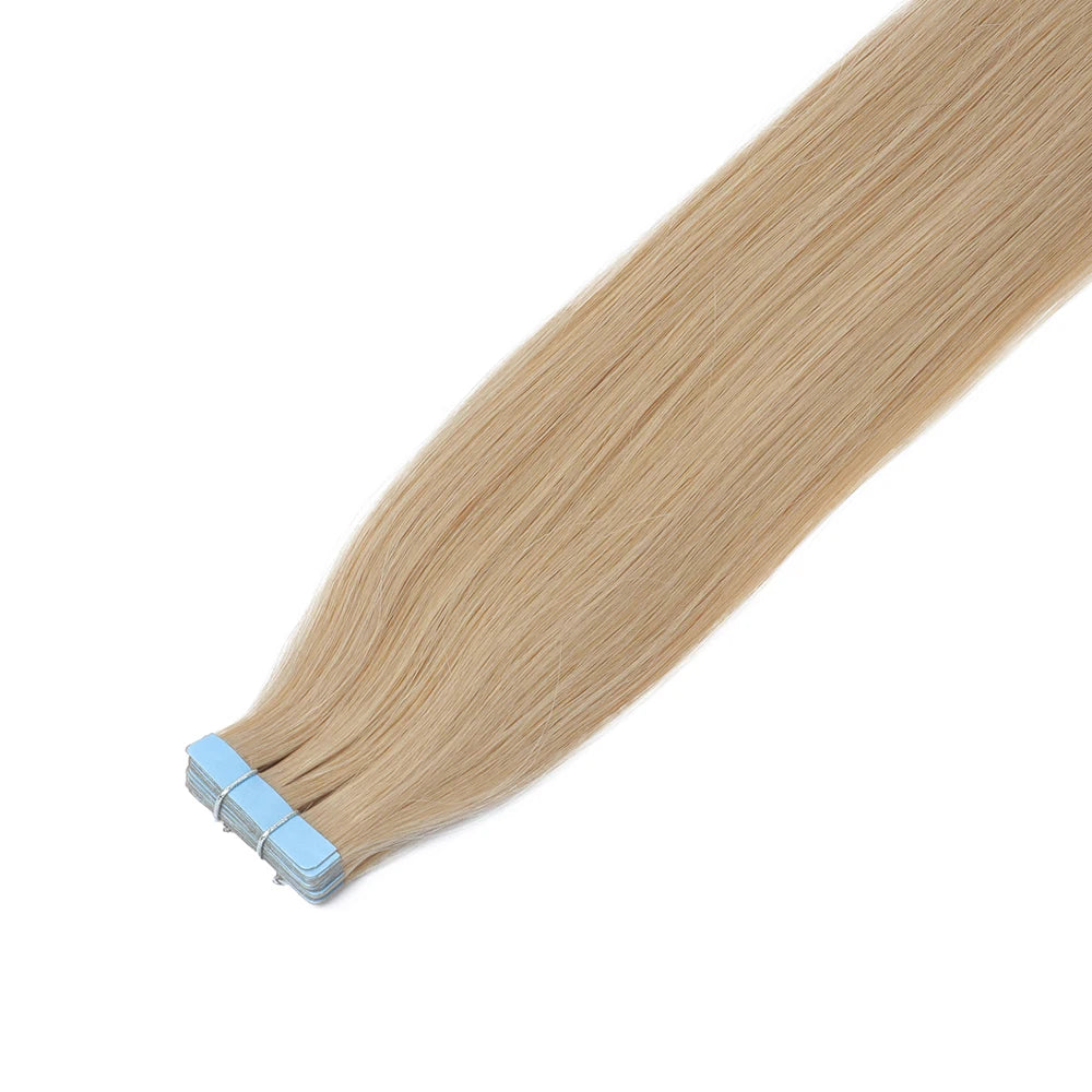 Tape in Human Hair Extensions Brown Seamless Tape in Hair Extensions Skin Weft PU Tape On Hair 12"-24" Machine Remy Tape ins
