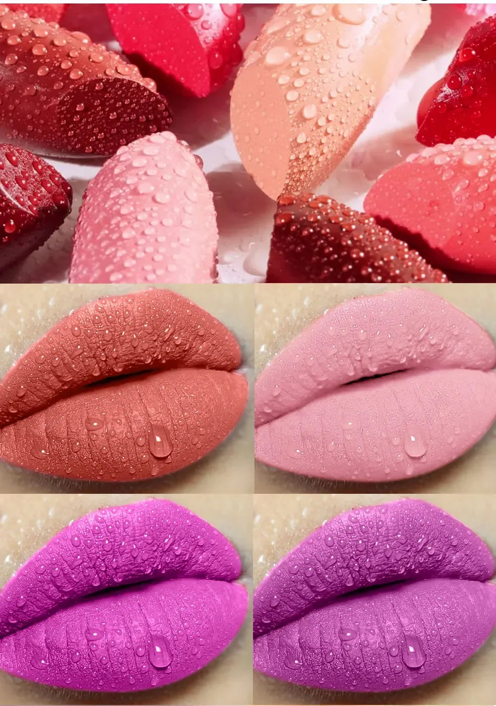 Matte Nude Lipstick Smooth Velvety Long Lasting Lip Stick Non-Stick Cup Not Fade Nude Lip Stick Makeup Gifts for Women and Girls