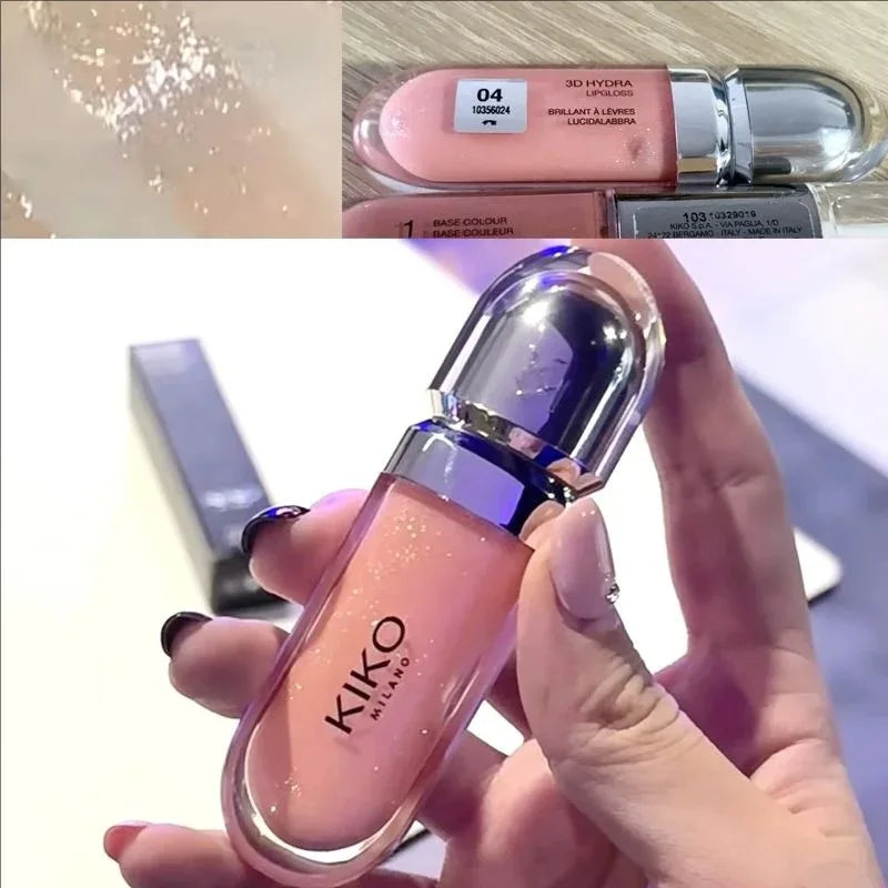 Hot Sales 3D Liquid Lip Glaze Transparent Lip Mirror Lipstick Nourishing Glossy Full Lips Not Fading Milk Tea Bean Paste Makeup