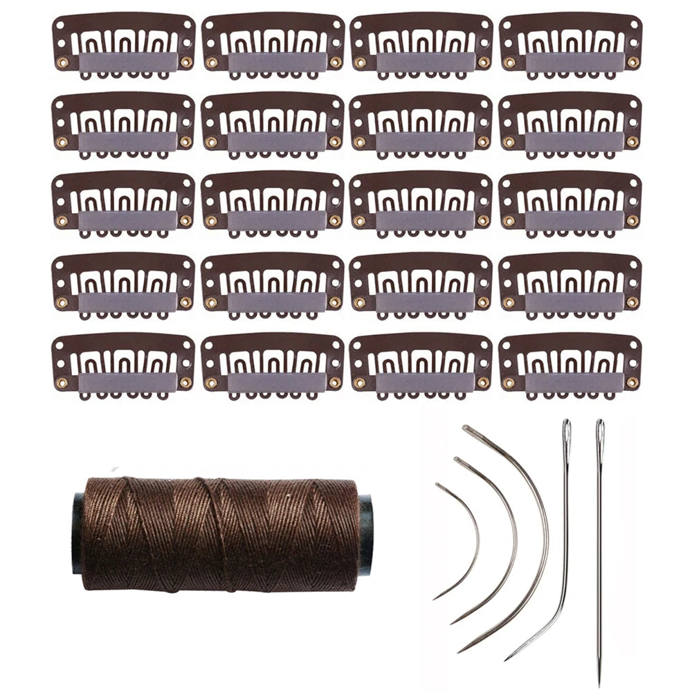 U Shaped Wig Clips Metal Snap Clips for Hair Extensions Barrette Salon Grip Pins Hair Styling Tools Accessory Tool