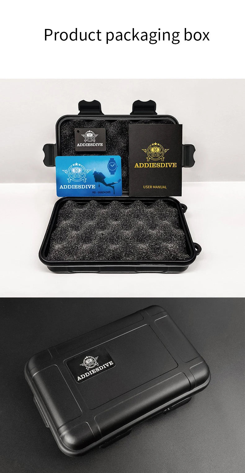 ADDIESDIVE AD2526 Automatic Mechanical Dive Watch Japan 8215 1000M Water Resistant Sapphire Double Dome Ceramic Bezel BGW9