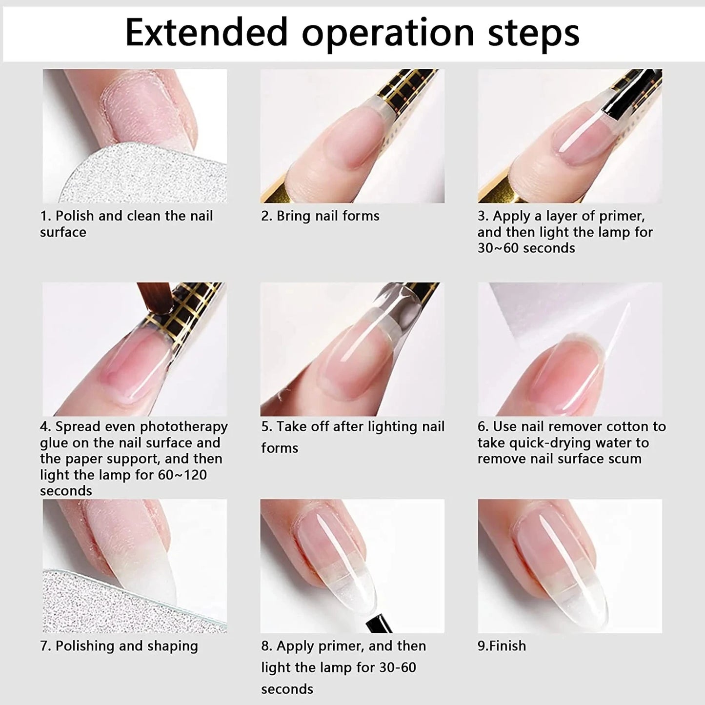 Jillnails 50ml Self Leveling Builder Nail Gel Medium Gel for Nails Extension Building