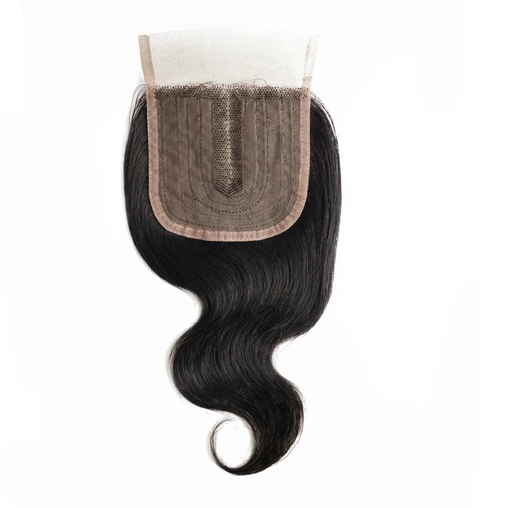 Body Wave 4x1 T Lace Closure Middle Part Transparent Lace Black Brown Honey Blonde Indian Remy Human Hair Bobbi Collection