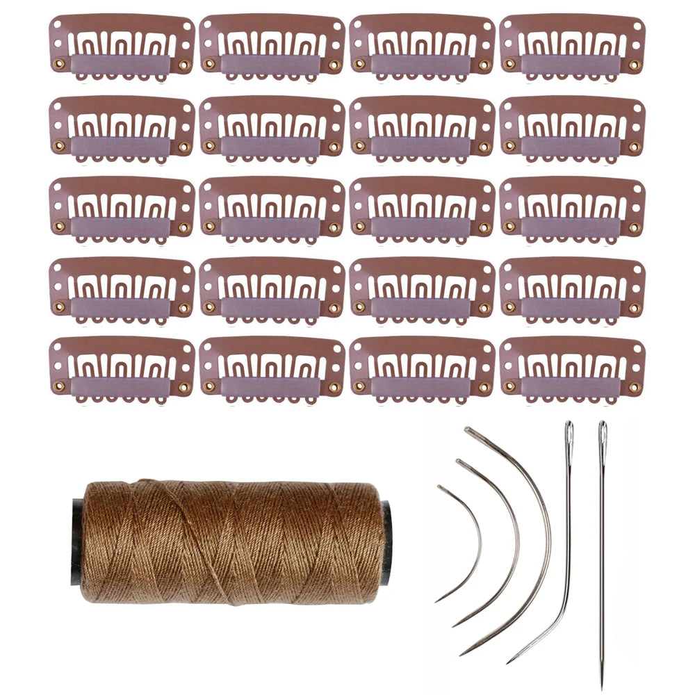U Shaped Wig Clips Metal Snap Clips for Hair Extensions Barrette Salon Grip Pins Hair Styling Tools Accessory Tool
