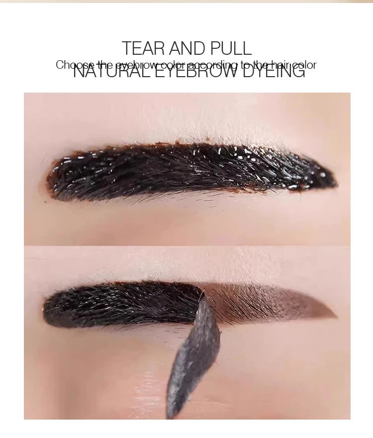3 Days Peel-off Eyebrow Tint Waterproof Brow Tattoo Dyeing Gel Long-lasting Eyebrows Makeup Cosmetic Tool