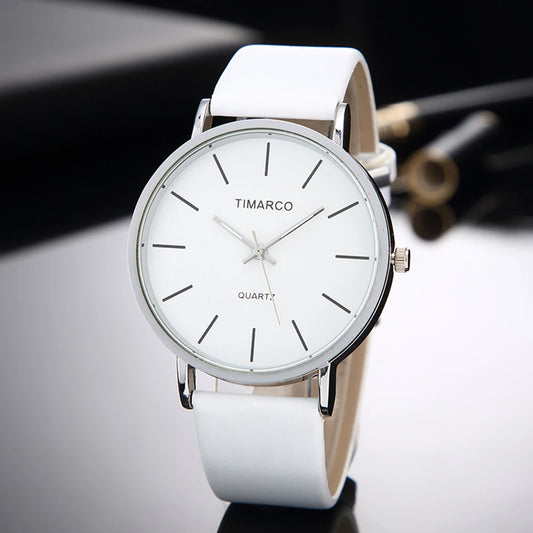 Women's Watches Simple Style Watch Fashion Metal Round Dial Analog Quartz Watch for Men Women Minimalist Watch Quartz Clock