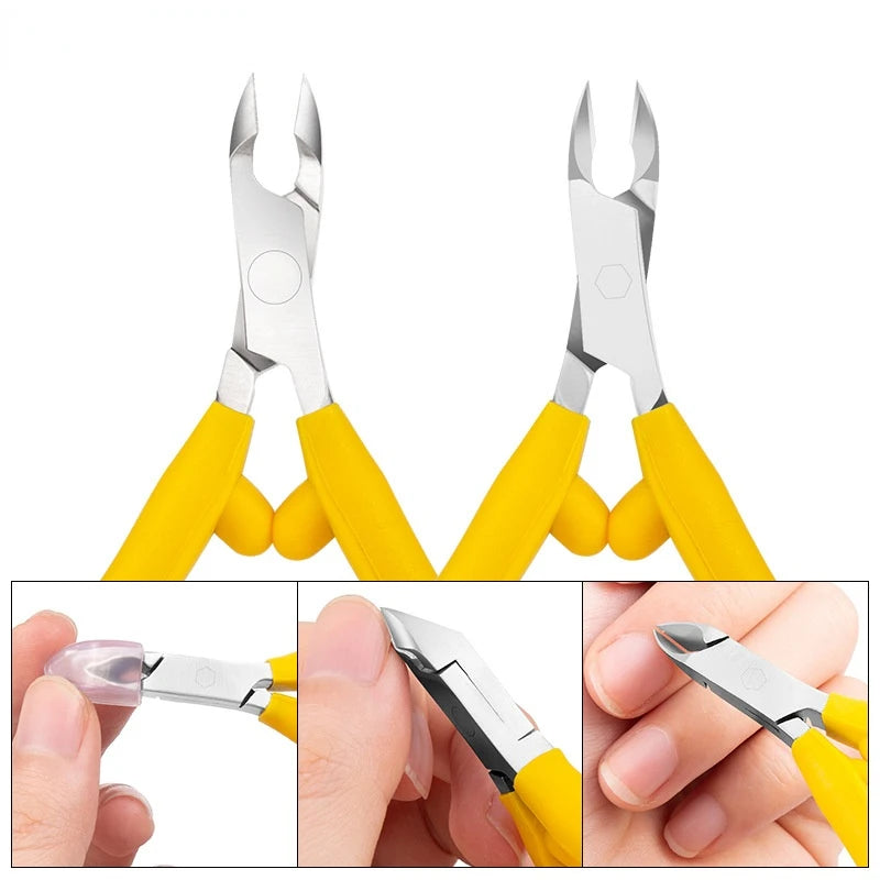 Nail Art Cuticle Nippers Cutter Pliers Dead Skin Remover Manicure Clipper Scissor Pedicure Fingernail Trimming Tool