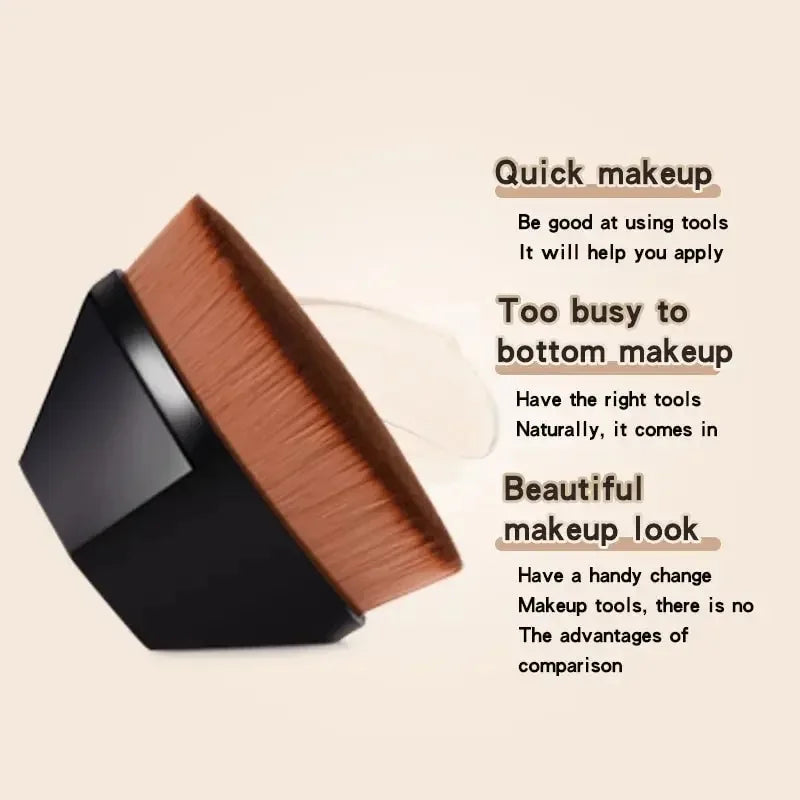 Foundation Brush - Ultra-Dense Flat Top Kabuki Makeup Brush for Streak-Free Liquid & Powder Foundation, Professional Airbrush