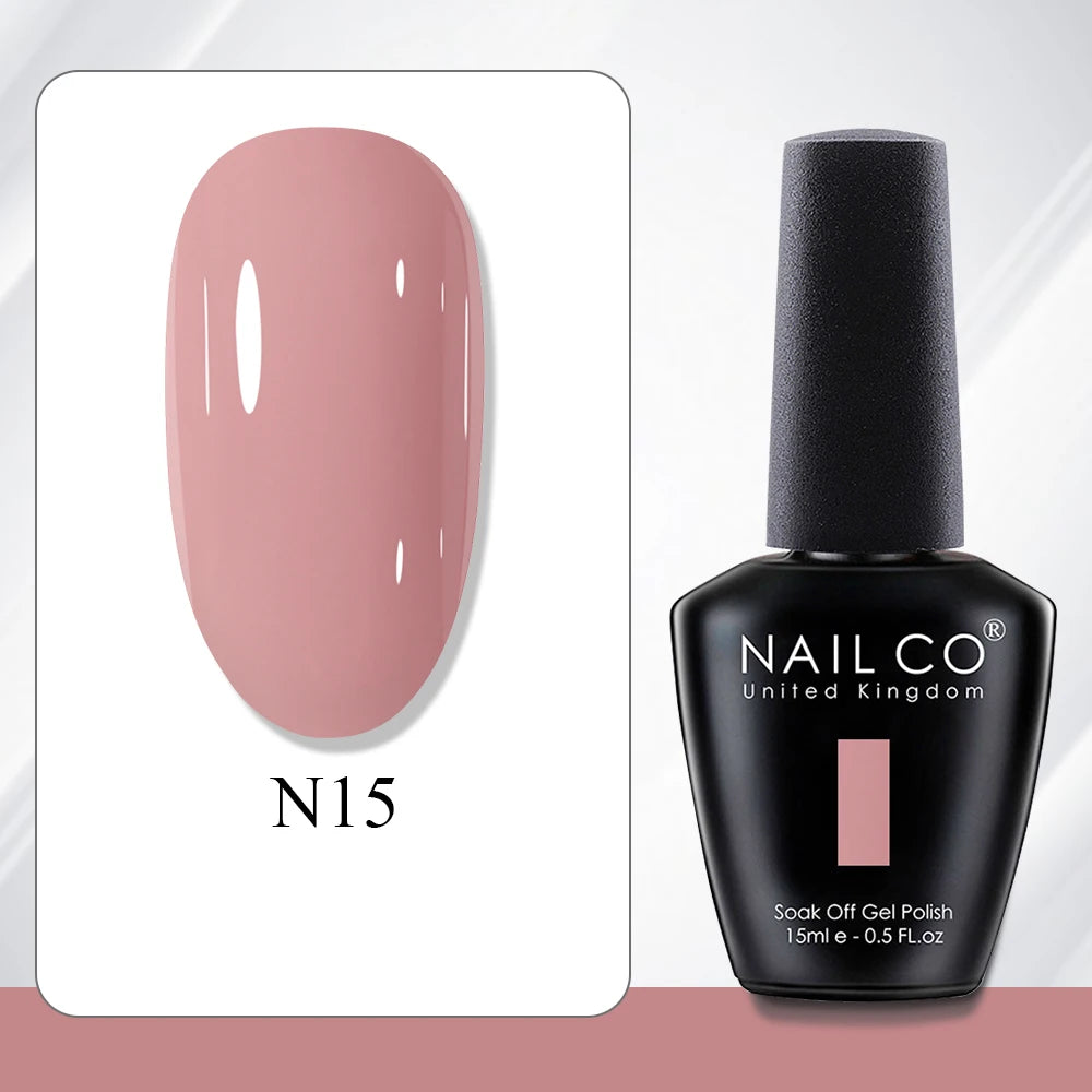 NAILCO 15ml Gel Polish Hema TPO Free Nail Art Semi Permanent UV Varnish Gel Manicure Top Coat Hybrid Gel Glue Nails Supply Ongle