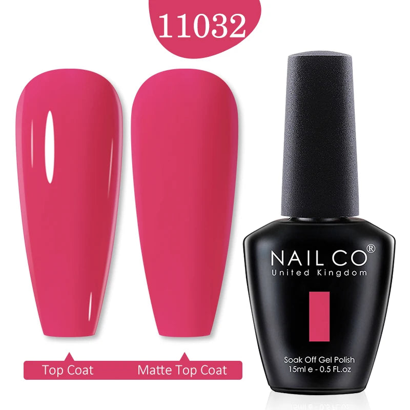 NAILCO Red Colors Series 15ML Nail Gel Polish Nail Supplies Semi Permanent For Nail  Art Manicure Soak Off LED UV Hybrid Varnish
