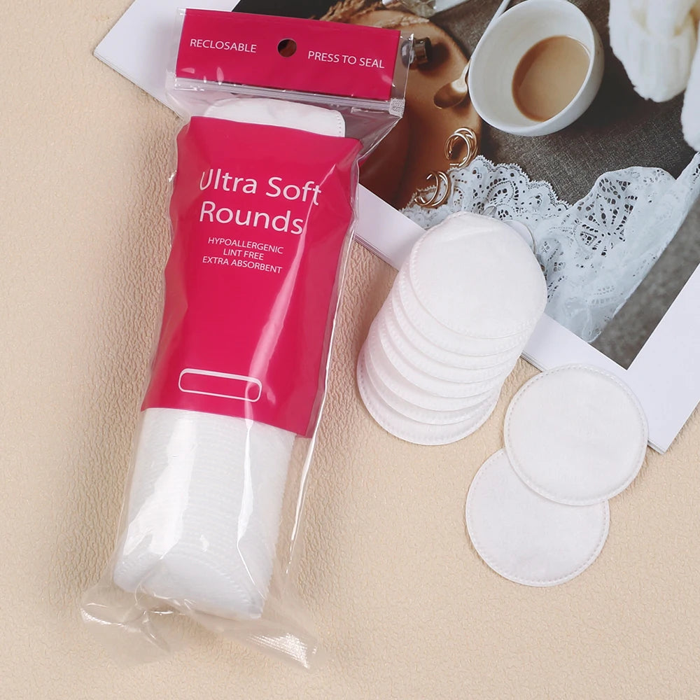 100/200/300/500Pcs/Pack Cotton Rounds Cosmetic Cotton Pads Round Ultra Soft  for Makeup Removal Skin Care Facial Cleaning