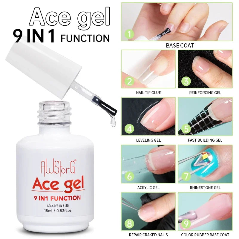 NEW Stain Resistant Gel Top Coat Gel Nail Polish UV Diamond Topcoat No Wipe Sealer Gel Finish Manicure Nail Art Salon Quality