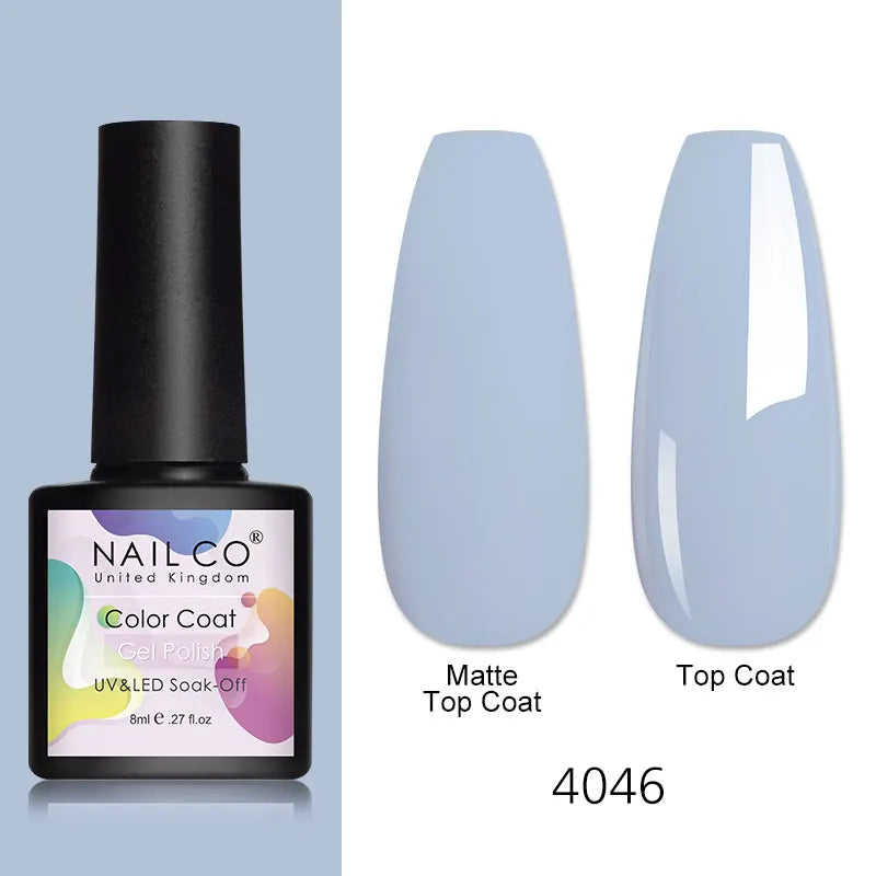 NAILCO 8ml Pink Red Colors Gel Nail Polish Nail Art Varnishes Gel Lacquer Coat LED Nails Manicure Design UV Gel Varnish Soak Off