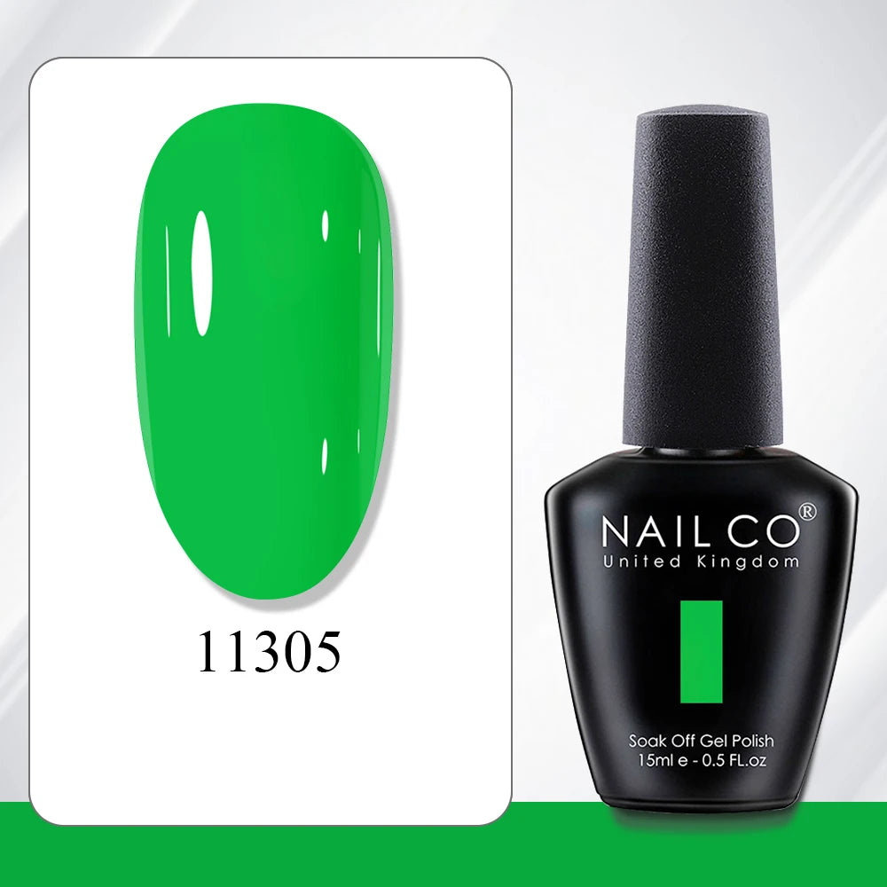 NAILCO 15ml Gel Polish Hema TPO Free Nail Art Semi Permanent UV Varnish Gel Manicure Top Coat Hybrid Gel Glue Nails Supply Ongle