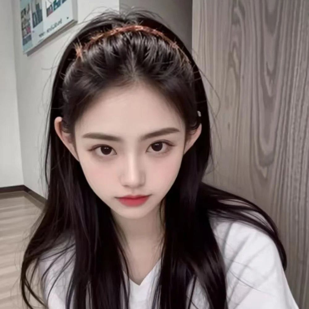 Brown Resin Hairband - Wave Toothed Non-Slip Hair Comb