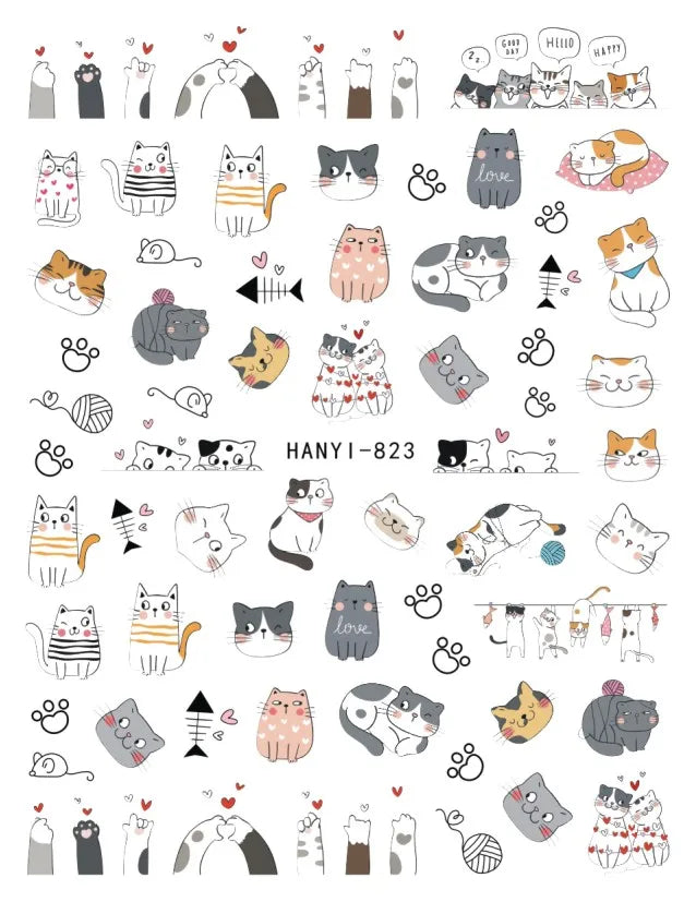 3d Pink Hearts Balloon Valentine Day Love Letters Nail Art Stickers Adhesive Sliders Nail Decals Decoration Manicure Accessories