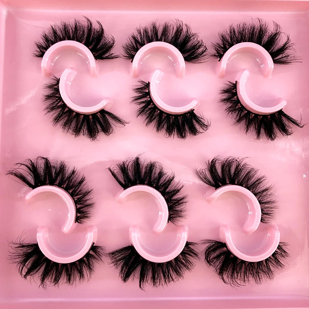 Cat Eye Lashes Realistic Messy Mink Eyelashes Natural long Full Strip Lashes Winged End Eye Elongated Fake Lashes Soft Eyelashes