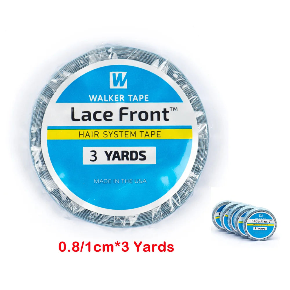 0.8/1CM*3 Yards Super Hair Blue Tape Double-Sided Adhesive Tape Hair System Tape for Hair Extension/Lace Wig/Men Toupee