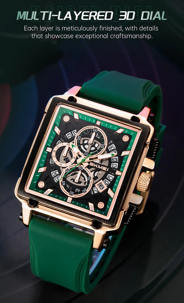 SKMEI Luxury Fashion Design Waterproof Time Clock Watches Male Fashion Cool Movement Quartz Watch For Men Women Date Wristwatch