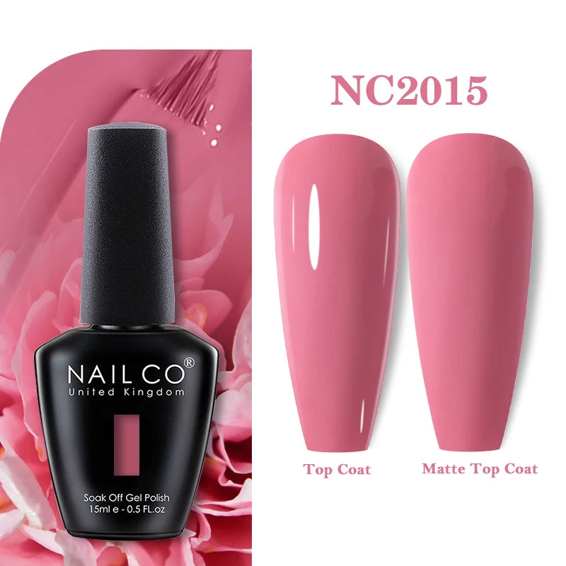NAILCO 15ML Top coat Base coat Gel nail polish nails art Semi Permanent Lacquer Varnish Hybrid nail supplies for professionals
