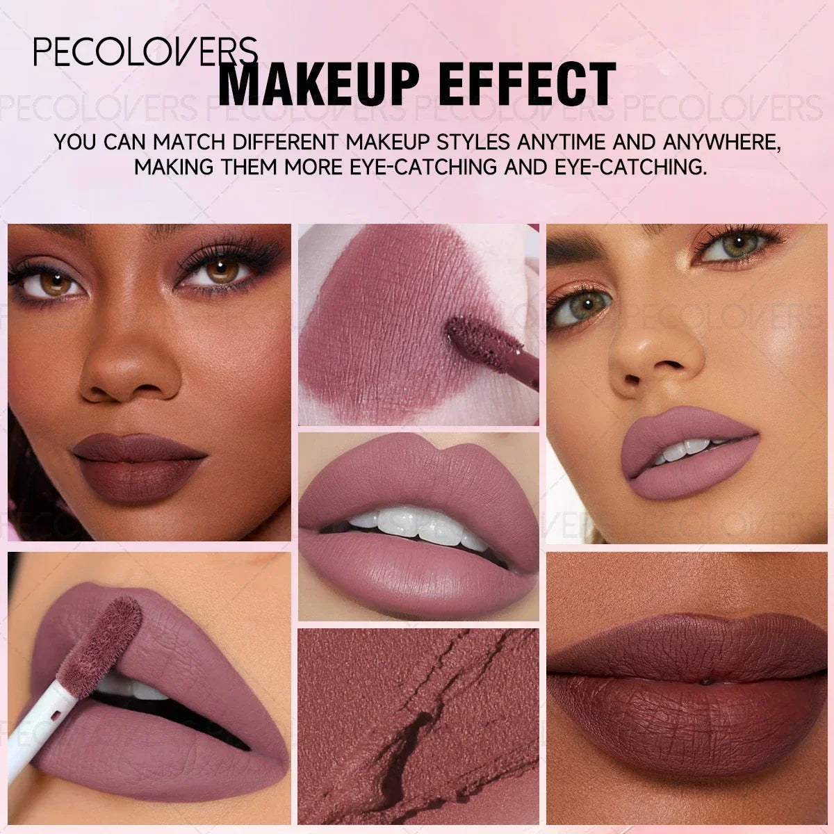 Christmas 1PC Matte Velvet Liquid Lipstick - Non-Sticky Waterproof, Ideal Gift