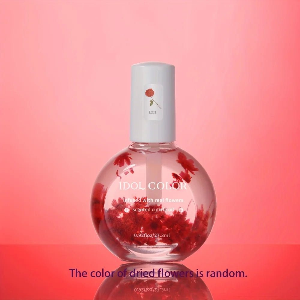 Nail Dry Flower & Cuticle Nutrition Oil, Nail Strengthening Polish, Vitamin Supplement for Preventing Cuticle and Hangnails