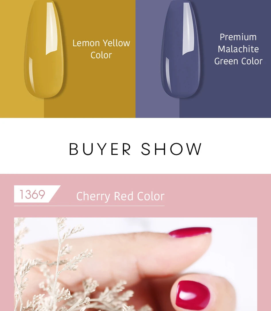 NAILCO Red Colors Series 15ML Nail Gel Polish Nail Supplies Semi Permanent For Nail  Art Manicure Soak Off LED UV Hybrid Varnish