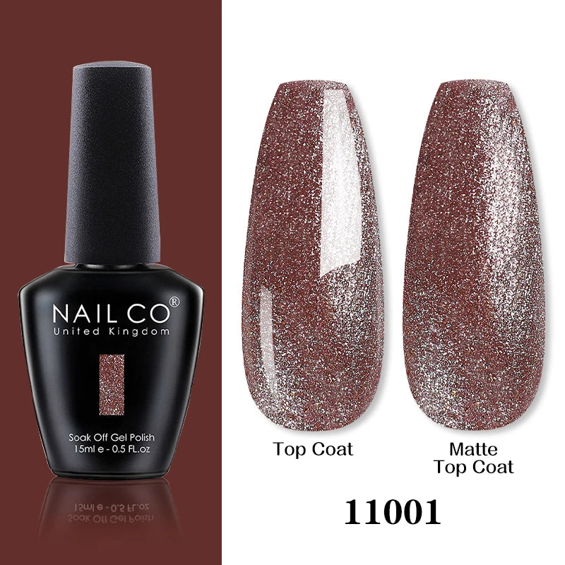 NAILCO 15ML Top coat Base coat Gel nail polish nails art Semi Permanent Lacquer Varnish Hybrid nail supplies for professionals
