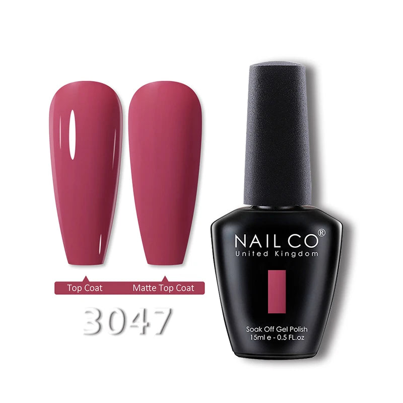 NAILCO 15ml Translucent Gel Nail Polish Semi-permanent Enamels Varnish For UV Nails Art Hybrid LED Nail Gel Transparent Manicure
