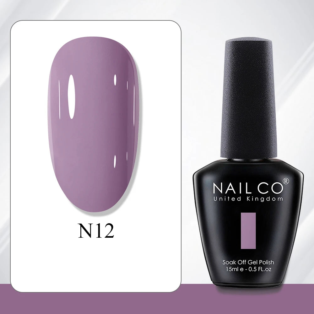 NAILCO 15ml Gel Polish Hema TPO Free Nail Art Semi Permanent UV Varnish Gel Manicure Top Coat Hybrid Gel Glue Nails Supply Ongle