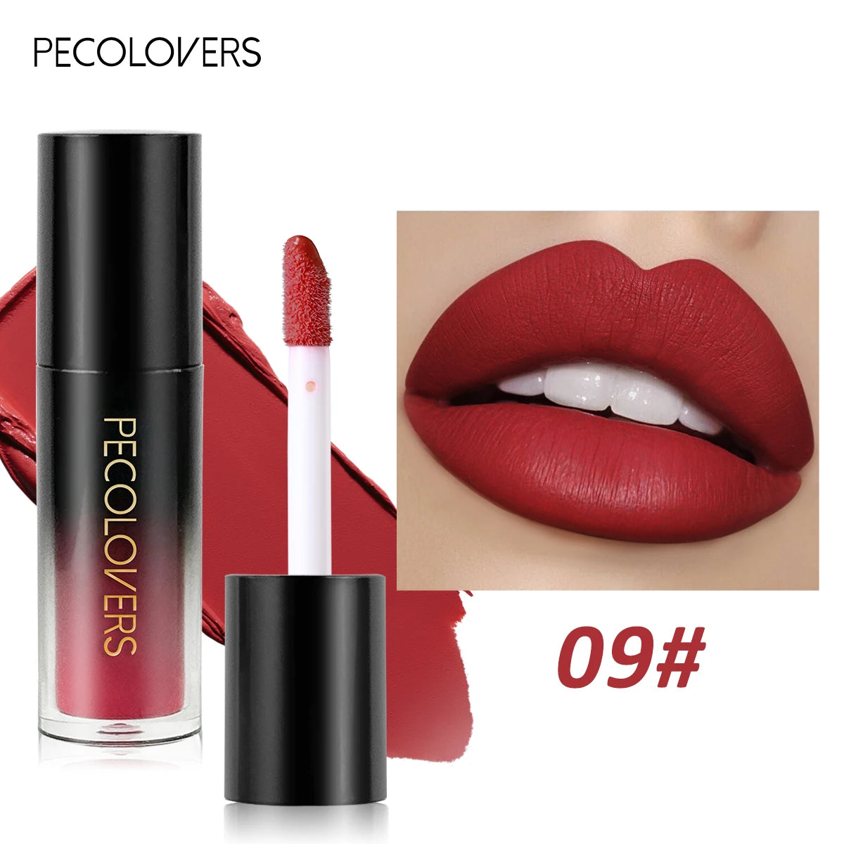Christmas 1PC Matte Velvet Liquid Lipstick - Non-Sticky Waterproof, Ideal Gift