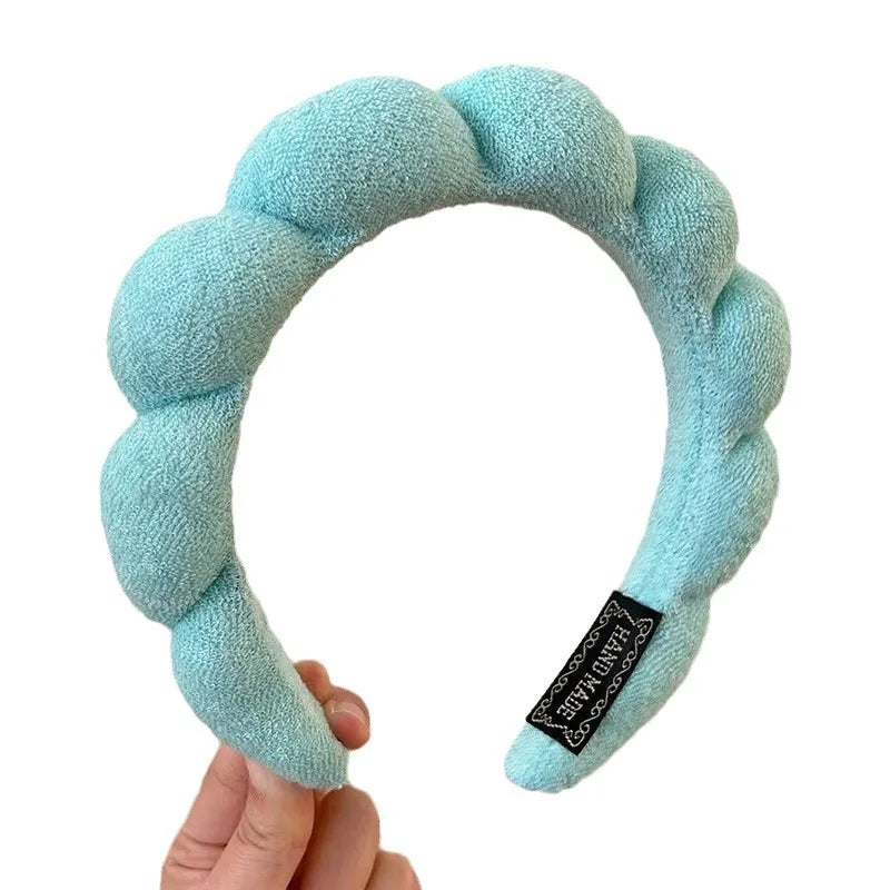 3 Piece Luxury Fiber Spa Headband and Wristband Set - Soft and Comfortable - Face Wash, Makeup Women's Hair Accessories Set