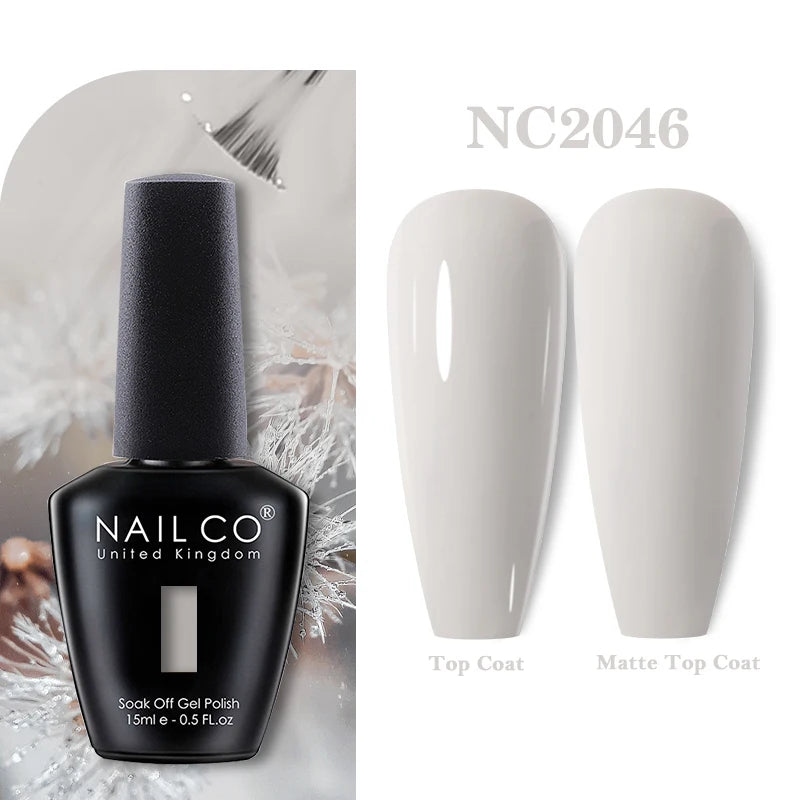 NAILCO 15ML Top coat Base coat Gel nail polish nails art Semi Permanent Lacquer Varnish Hybrid nail supplies for professionals