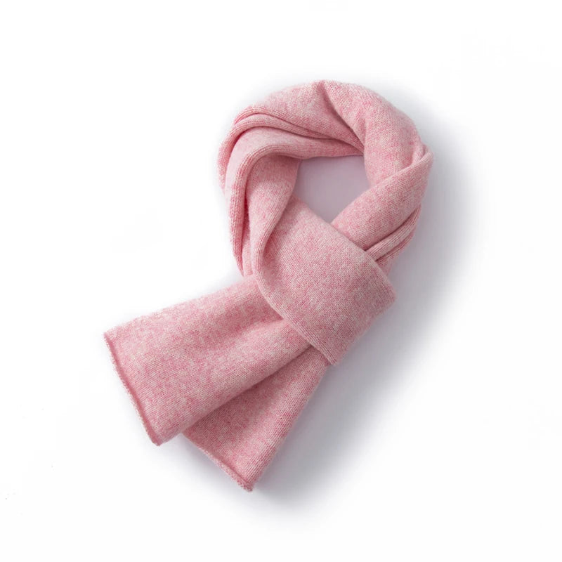 100% Wool Winter Scarf - Knitted Shawl Wrap