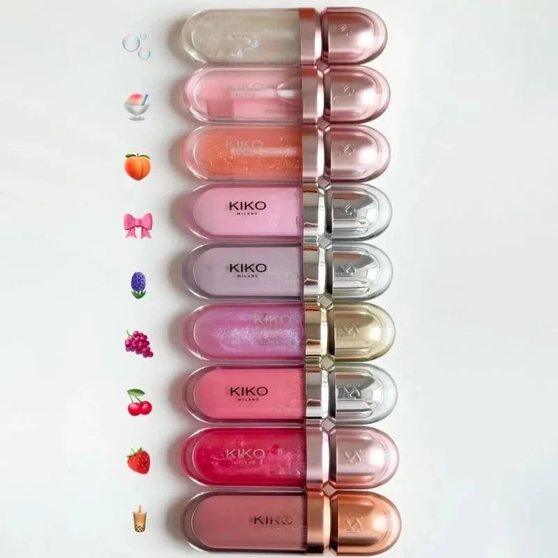 Hot Sales 3D Liquid Lip Glaze Transparent Lip Mirror Lipstick Nourishing Glossy Full Lips Not Fading Milk Tea Bean Paste Makeup