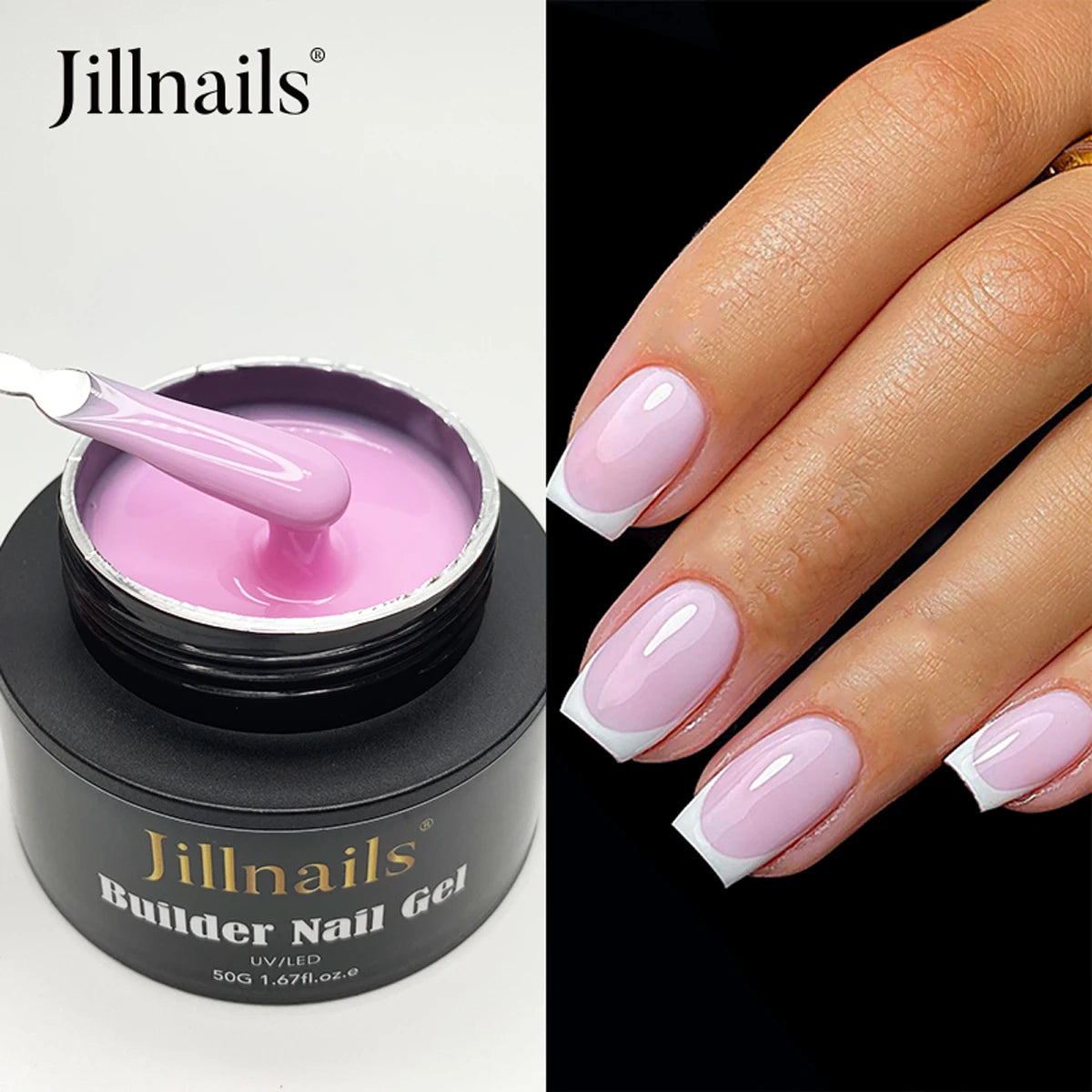 Jillnails 50ml Self Leveling Builder Nail Gel Medium Gel for Nails Extension Building