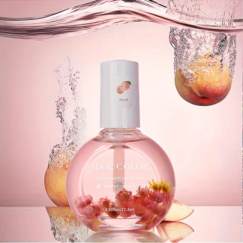 Nail Dry Flower & Cuticle Nutrition Oil, Nail Strengthening Polish, Vitamin Supplement for Preventing Cuticle and Hangnails