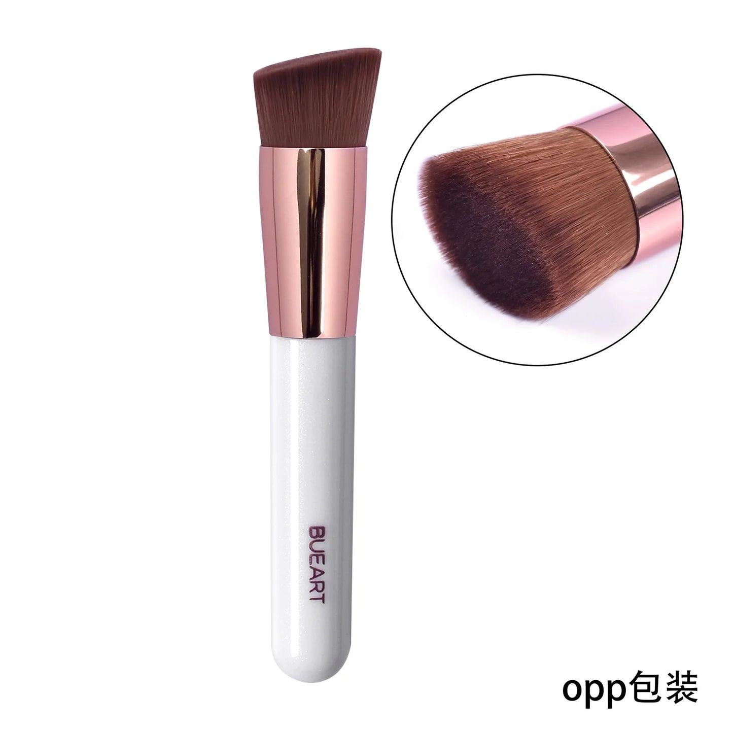 Flat Head Liquid Foundation Brush Angled Foundation Brush Tool Face Contour Foundation Concealer Makeup Brush