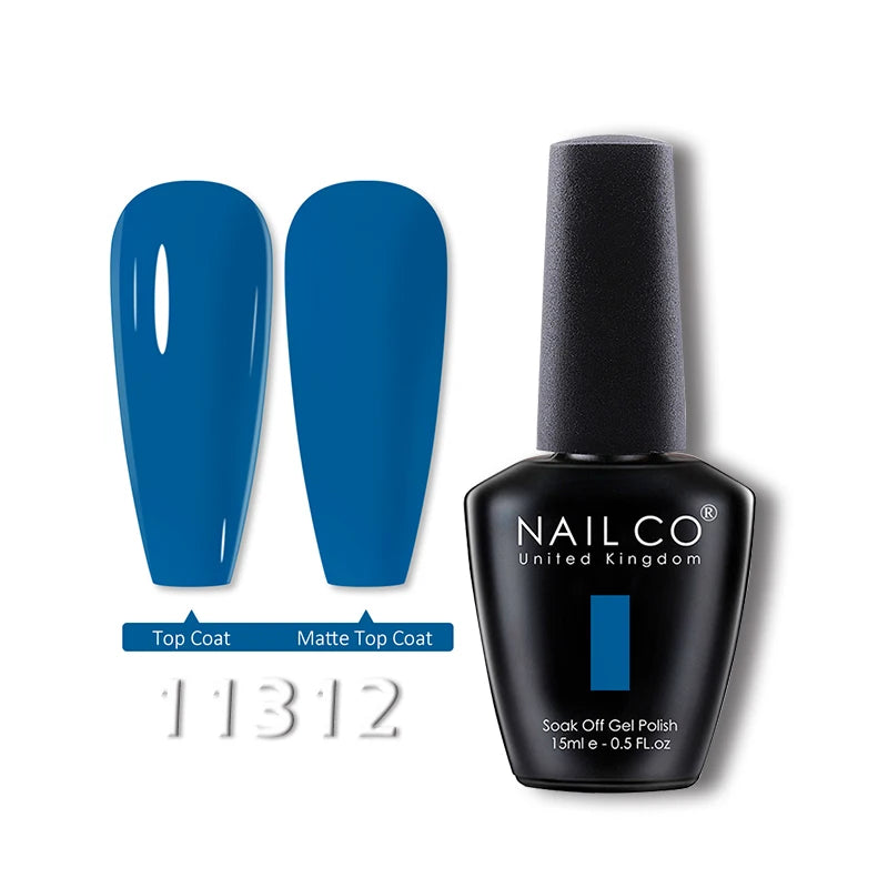 NAILCO 15ml Translucent Gel Nail Polish Semi-permanent Enamels Varnish For UV Nails Art Hybrid LED Nail Gel Transparent Manicure