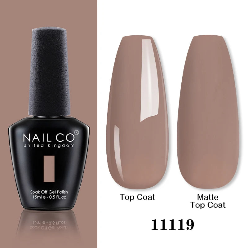 NAILCO 15ML Top coat Base coat Gel nail polish nails art Semi Permanent Lacquer Varnish Hybrid nail supplies for professionals