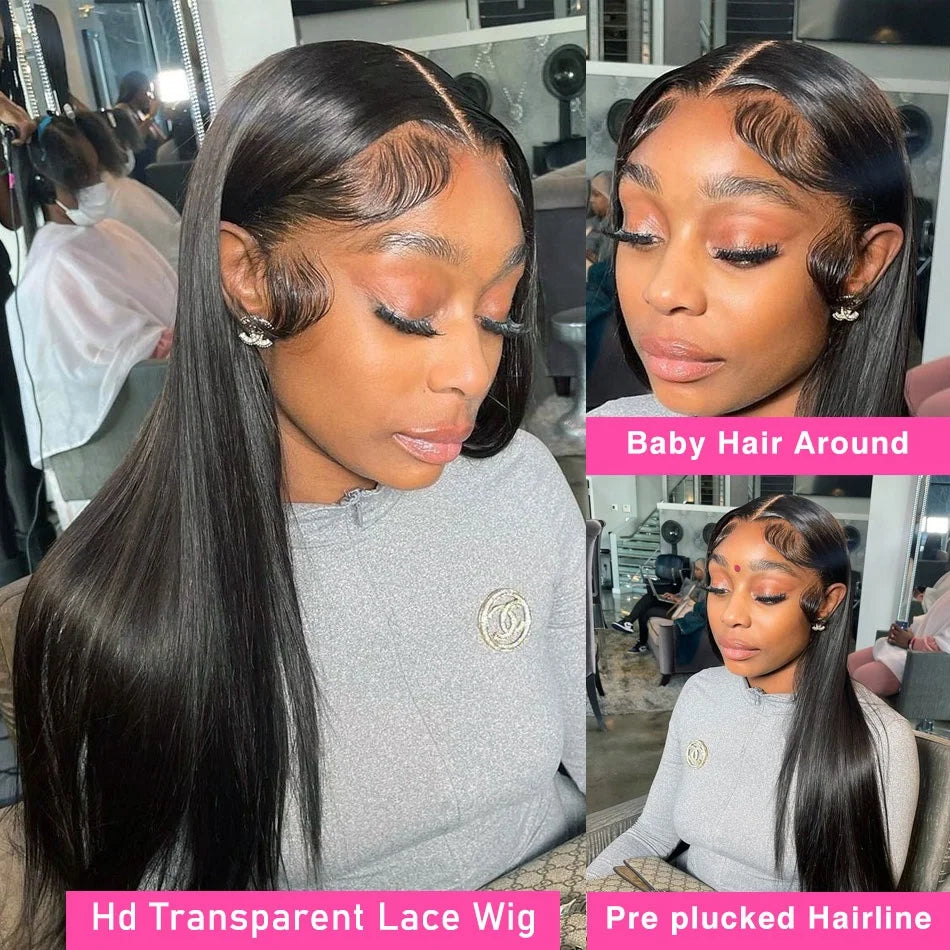Human Hair Wigs Pre Plucked With Baby Hair 13x4 13x6 Hd Lace Frontal Wig Straight Lace Front Human Hair Wigs For Women