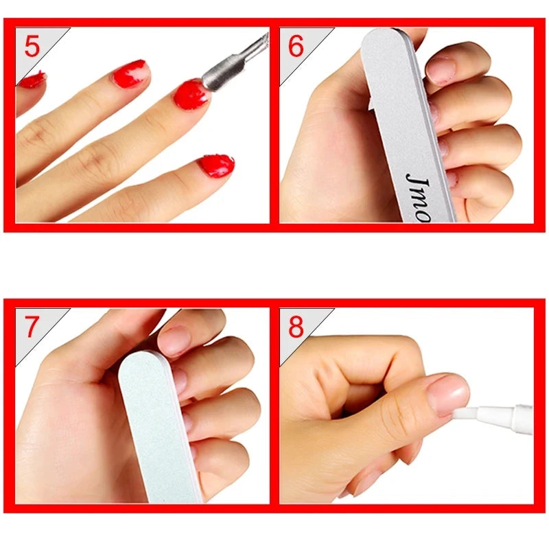 Nail Gel Polish Kit With LED Nail Lamp Semi-Permanent 27 Colors Soak Off Base&Top Coat Varnish Manicure Set For Nails Salon Kit