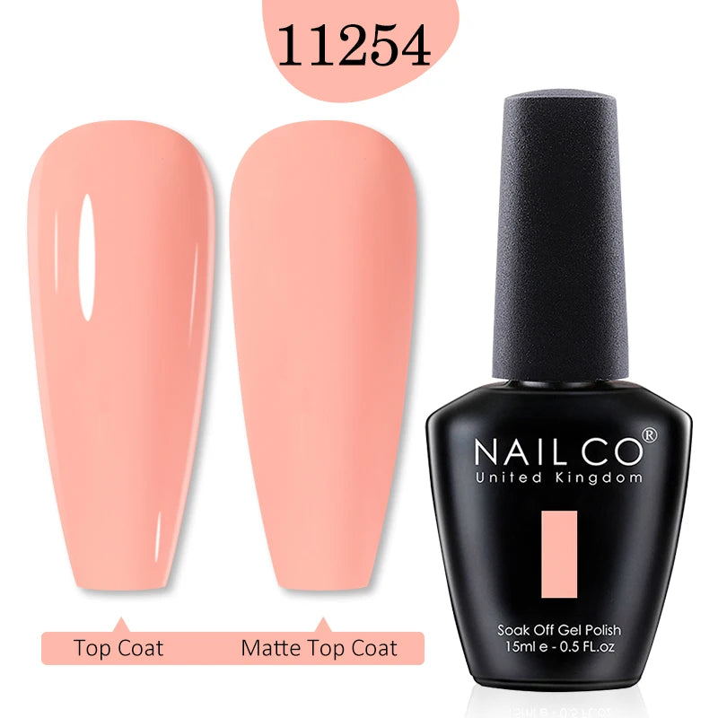 NAILCO Red Colors Series 15ML Nail Gel Polish Nail Supplies Semi Permanent For Nail  Art Manicure Soak Off LED UV Hybrid Varnish