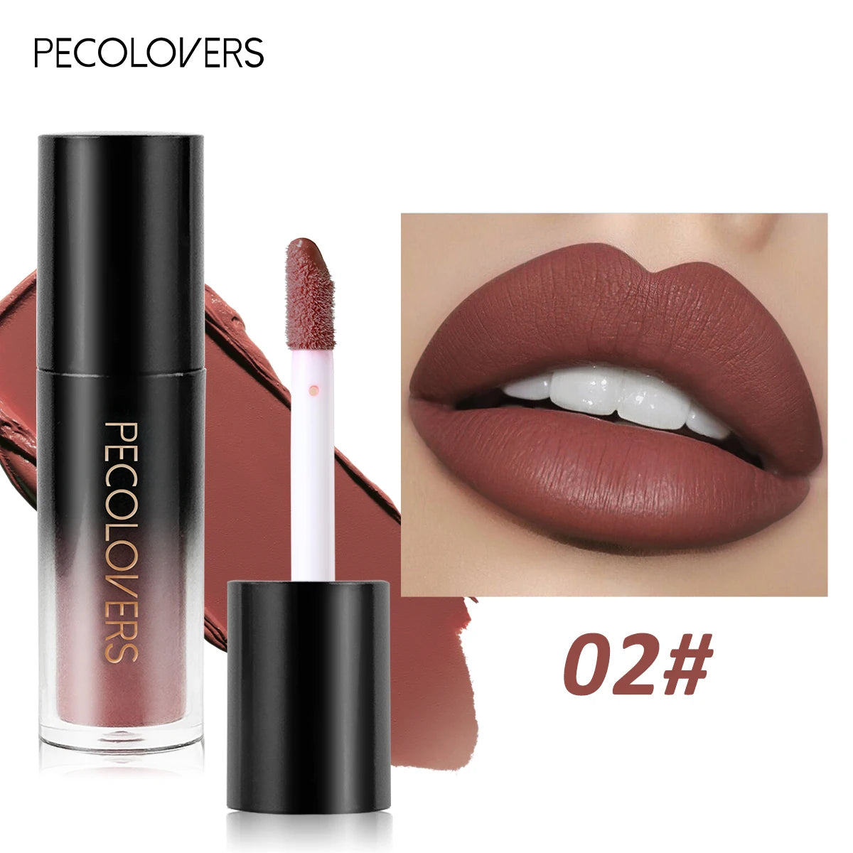 Christmas 1PC Matte Velvet Liquid Lipstick - Non-Sticky Waterproof, Ideal Gift