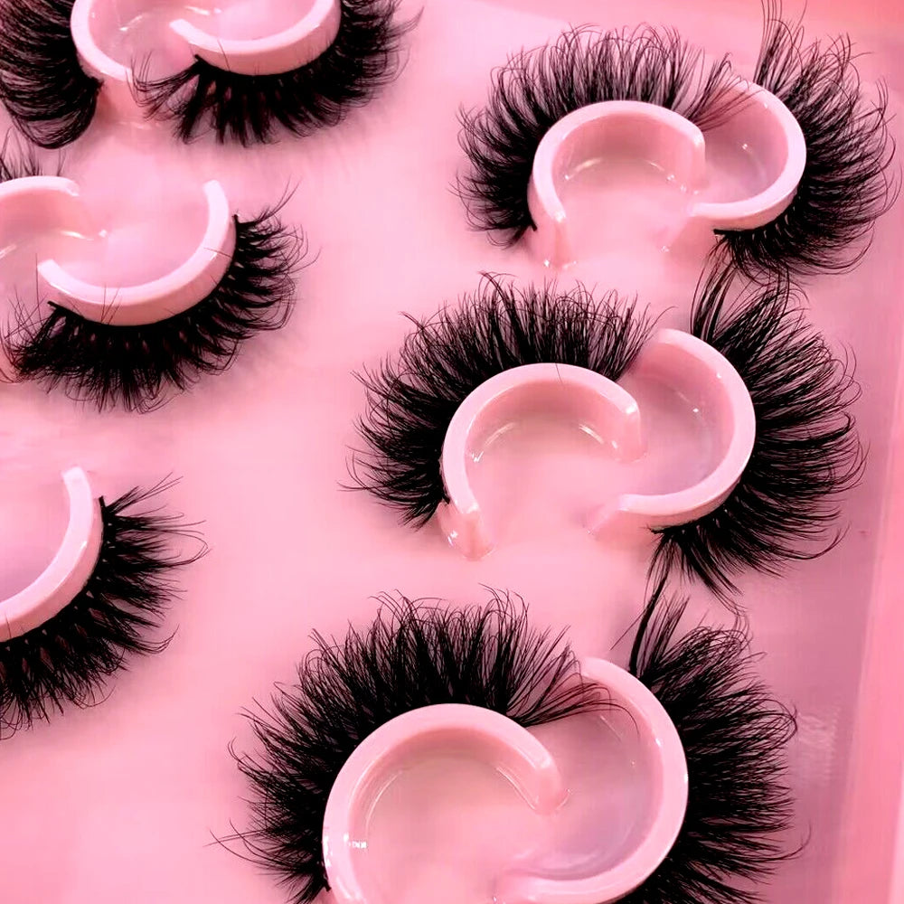 Cat Eye Lashes Realistic Messy Mink Eyelashes Natural long Full Strip Lashes Winged End Eye Elongated Fake Lashes Soft Eyelashes