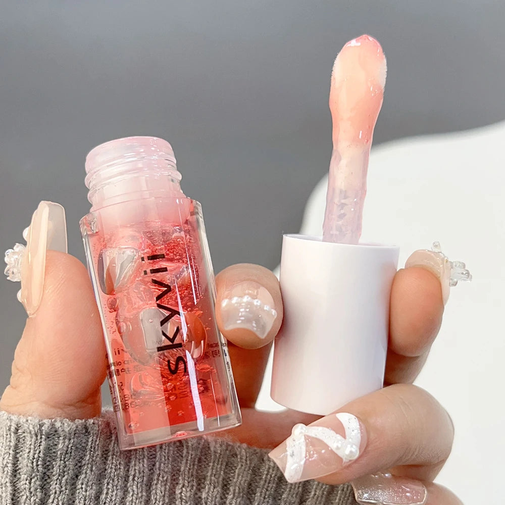 Waterproof Clear Lip Gloss Crystal Jelly Moisturizing Lip Oil Lasting No Sticky Sexy Plumping Lipstick Korean Makeup Cosmetics