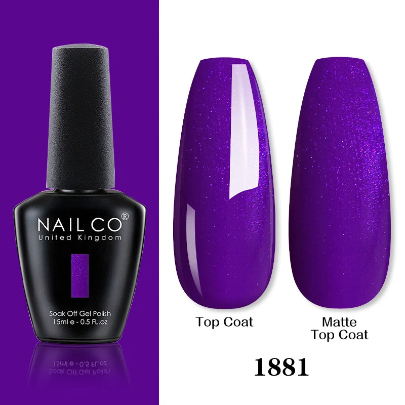 NAILCO 15ML Top coat Base coat Gel nail polish nails art Semi Permanent Lacquer Varnish Hybrid nail supplies for professionals