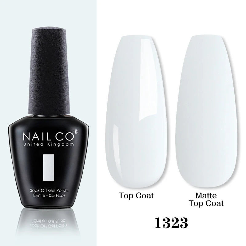 NAILCO 15ML Top coat Base coat Gel nail polish nails art Semi Permanent Lacquer Varnish Hybrid nail supplies for professionals